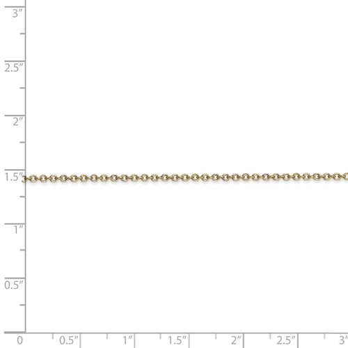 14k Gold 1.4mm Cable Chain Necklace 30 Inch 3.8 Grams N43420