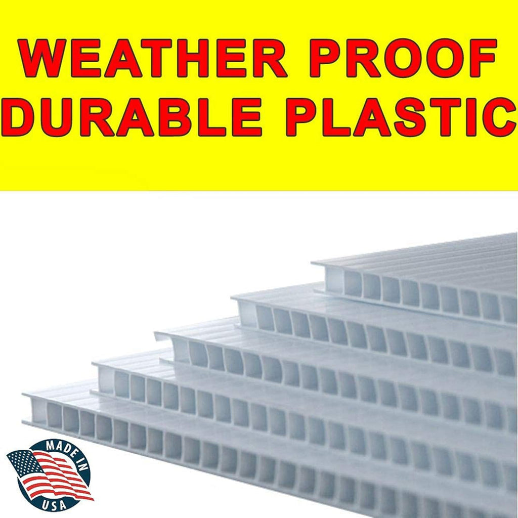 50 Pack Yard Lawn Signs with Metal Stake Stands D26111