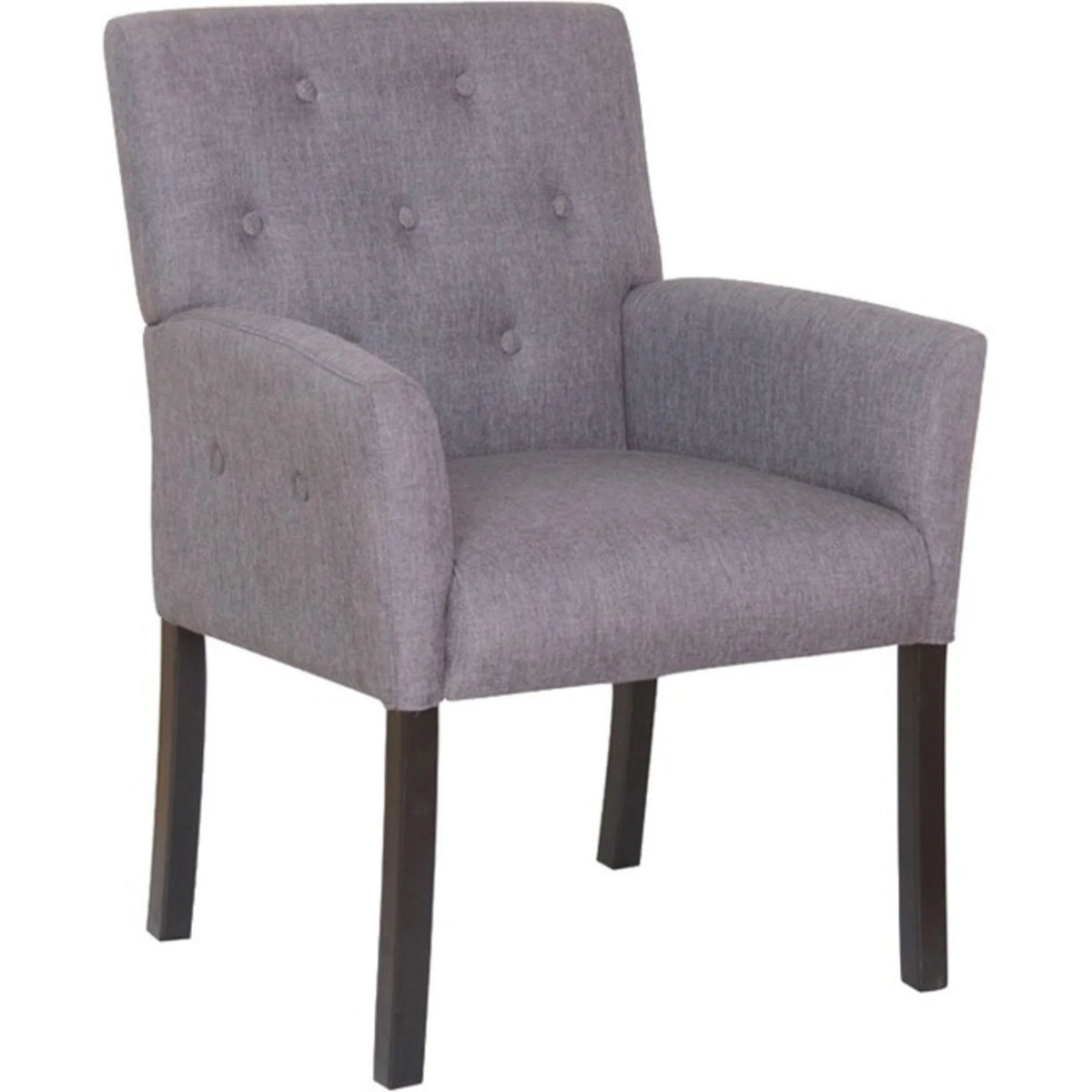 Slate Gray Button-tufted Accent Chair T115