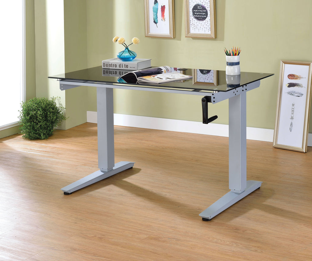 Black Glass Writing Desk I673587