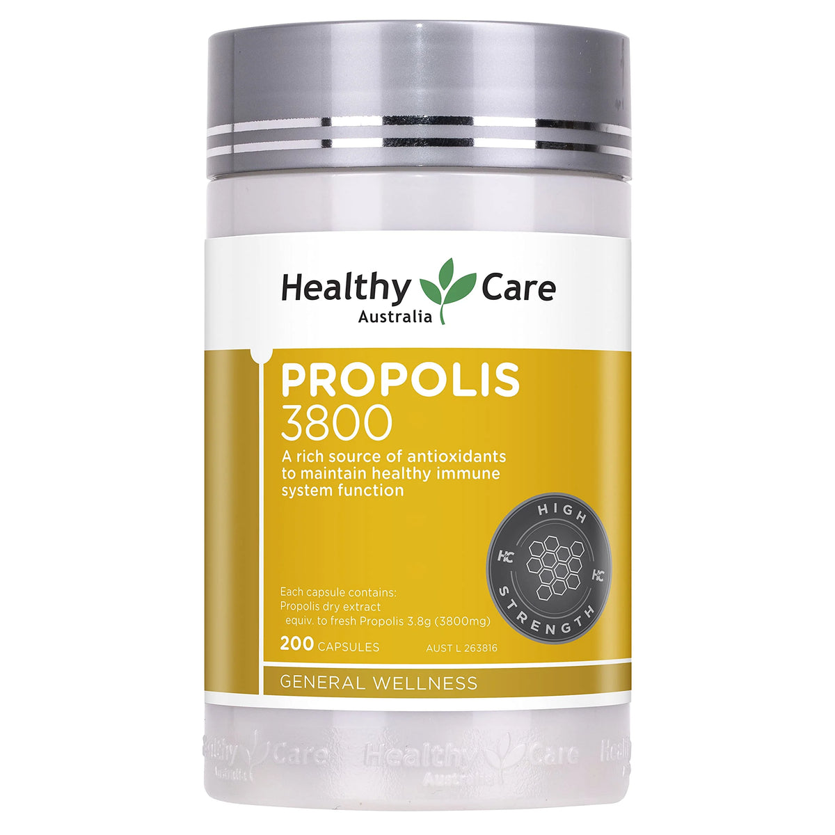 Bee Propolis Extract 3800mg 200 Capsules K4625