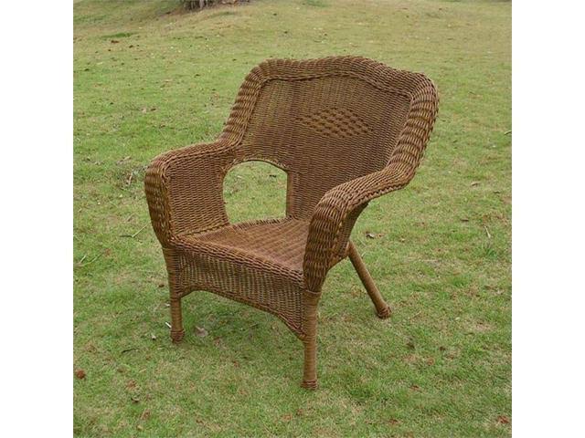 Mocha Wicker Resin Patio Chair M938