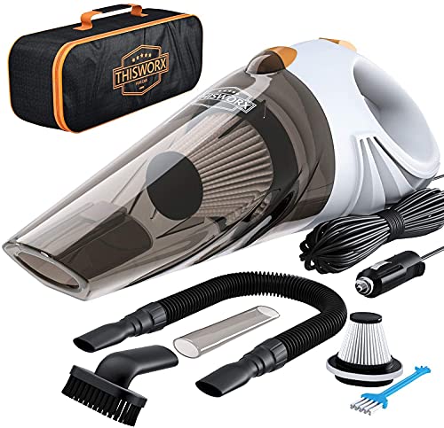 Portable Handheld Car Vacuum Cleaner with 16ft Cord, Bag, and Attachments O154041