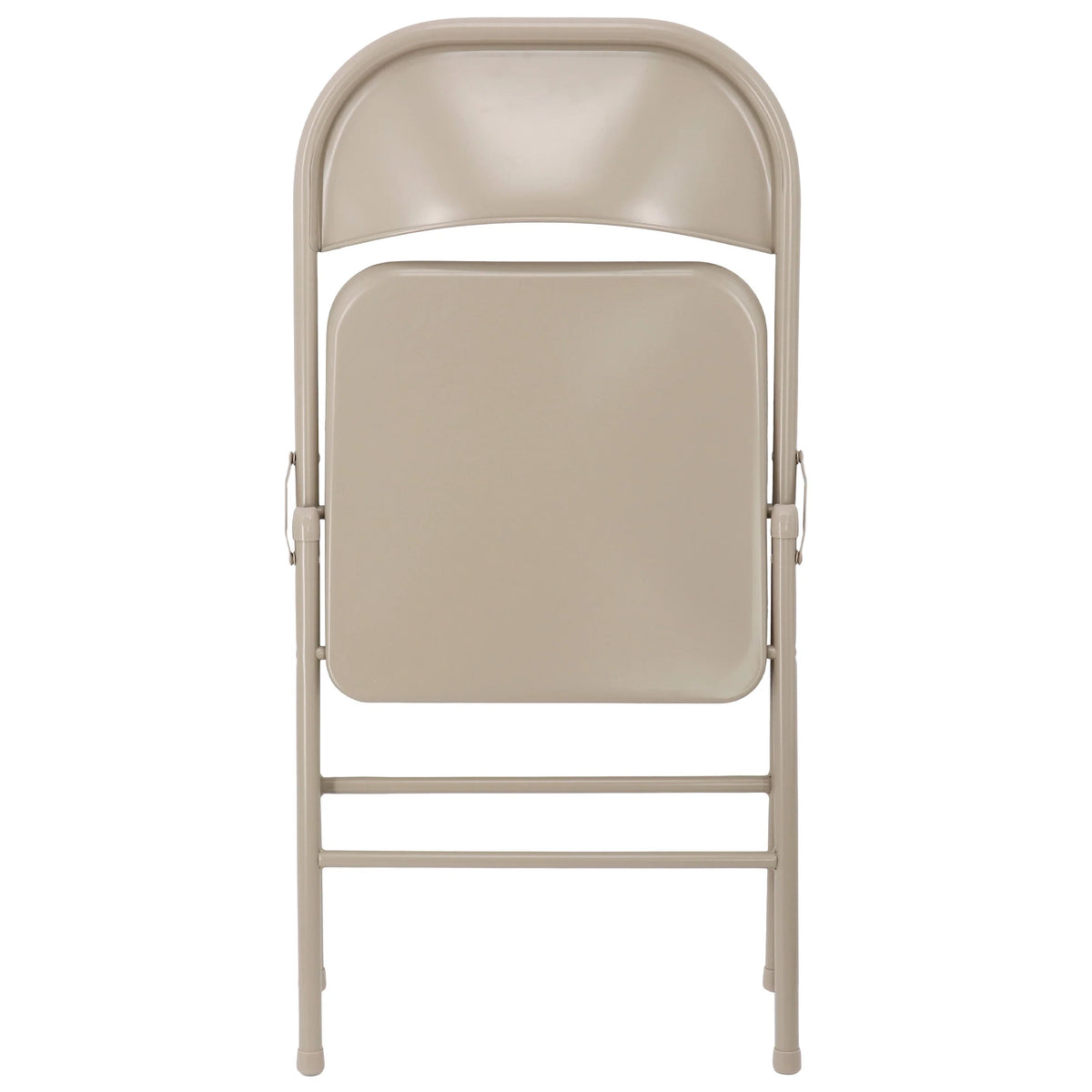 Beige Metal Folding Dinner Chairs E288
