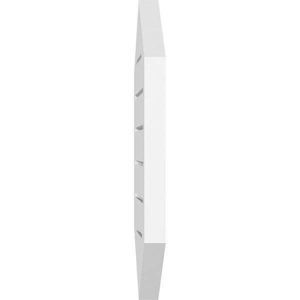 26x22W x 34x22H Vertical Peaked Surface Mount PVC Gable Vent P873