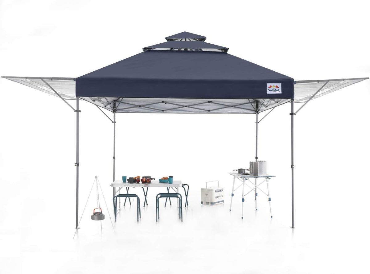 10x17 Instant Pop Up Canopy with Ventilation and Adjustable Dual Half Awnings M761231