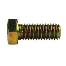 5/8 inch x 3-1/4 inch Hex Cap Screw Grade 5 Zinc Yellow Plated Steel 25 pcs W155