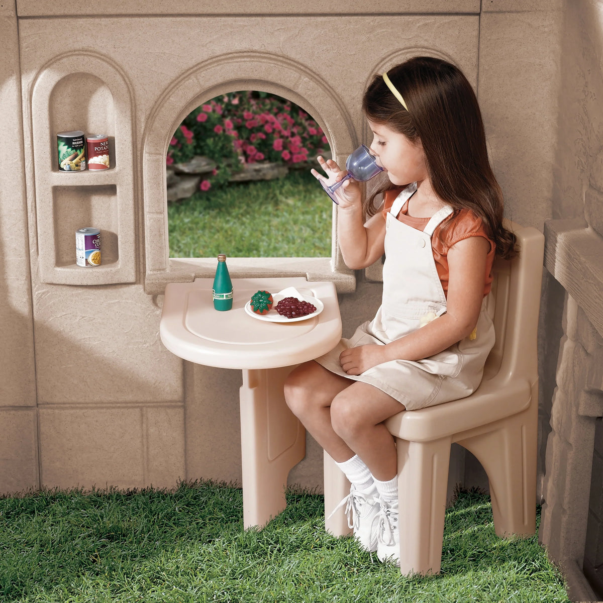 Brown Plastic Kids Playhouse R745074