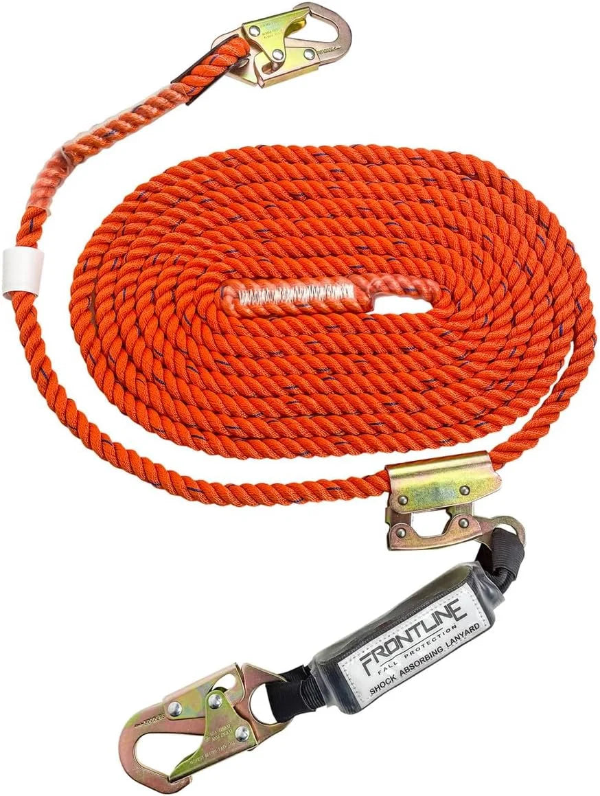Vertical Lifeline with Openable Rope Grab & Shock Pack H8916