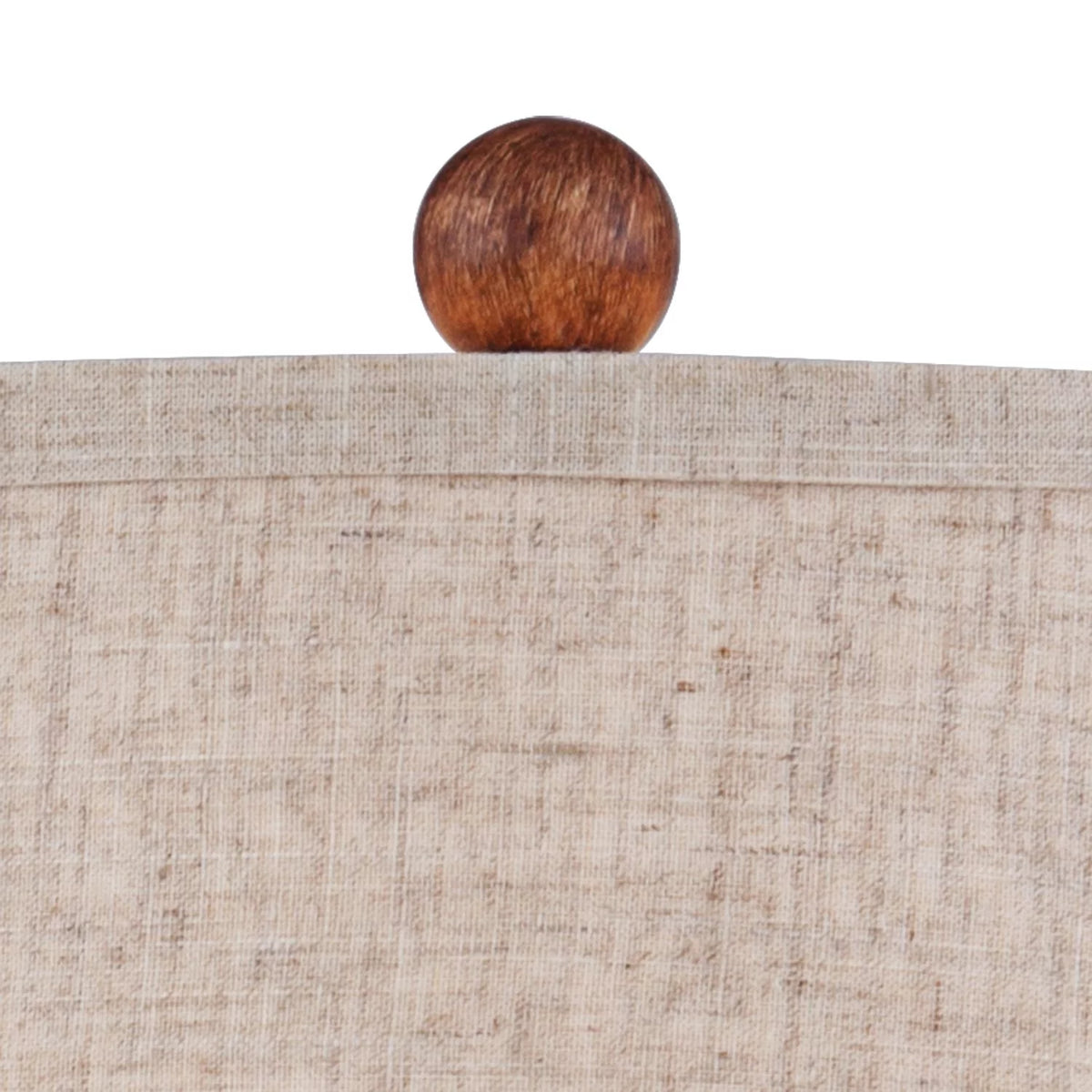 Set of 2 Brown Wood Finish Accent Table Lamps W4146