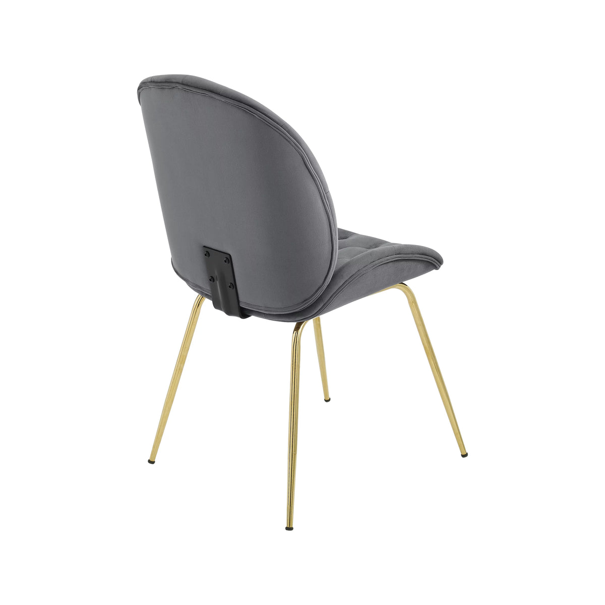 Gray Velvet Tufted Upholstered Dining Chairs K69013