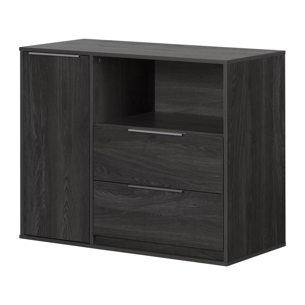Contemporary 2 Drawer Gray Oak Chest N704