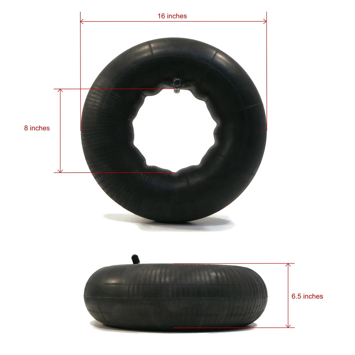 4 Tire Inner Tubes 16x6.50x8 TR13 Straight Valve Stem F732241
