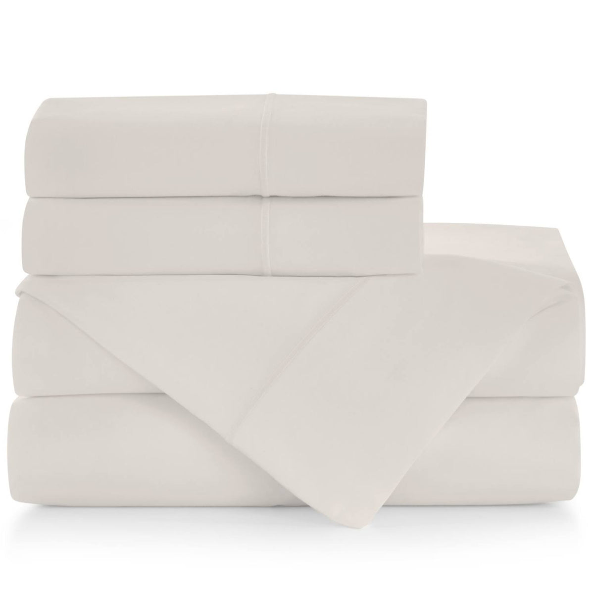 Ivory Fitted Sheet Queen R4789