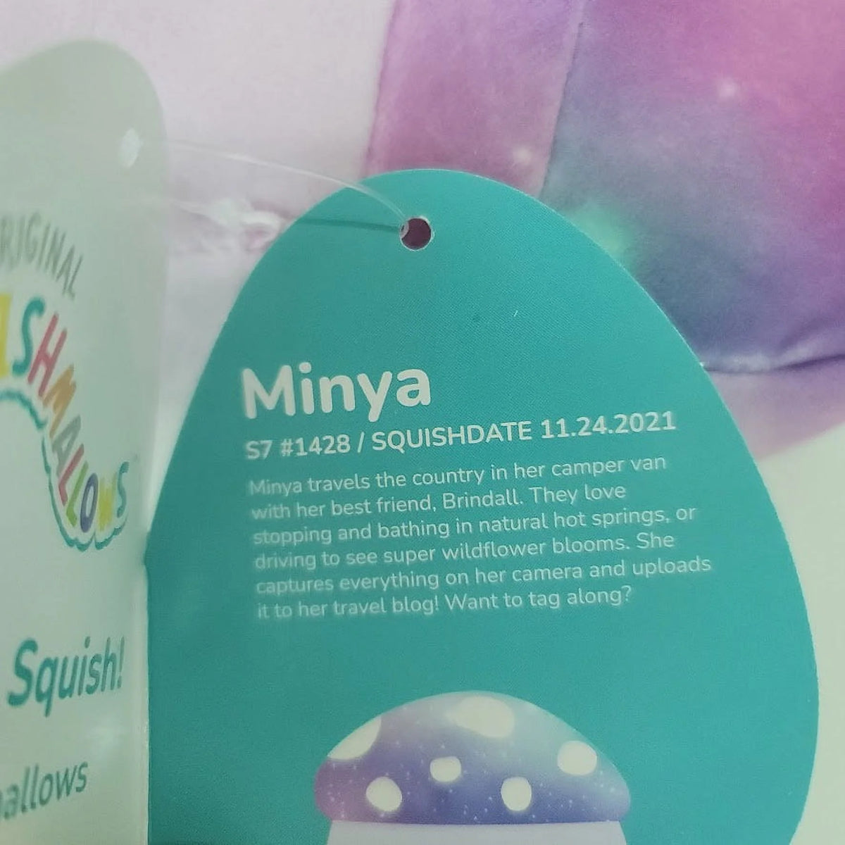 Minya the Mushroom 7.5 Inch Plush Stuffed Toy M8170