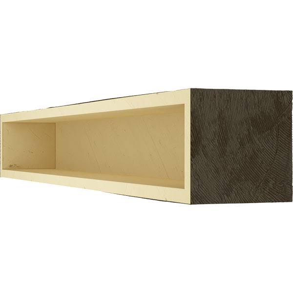 Rough Sawn Faux Wood Fireplace Mantel V178483