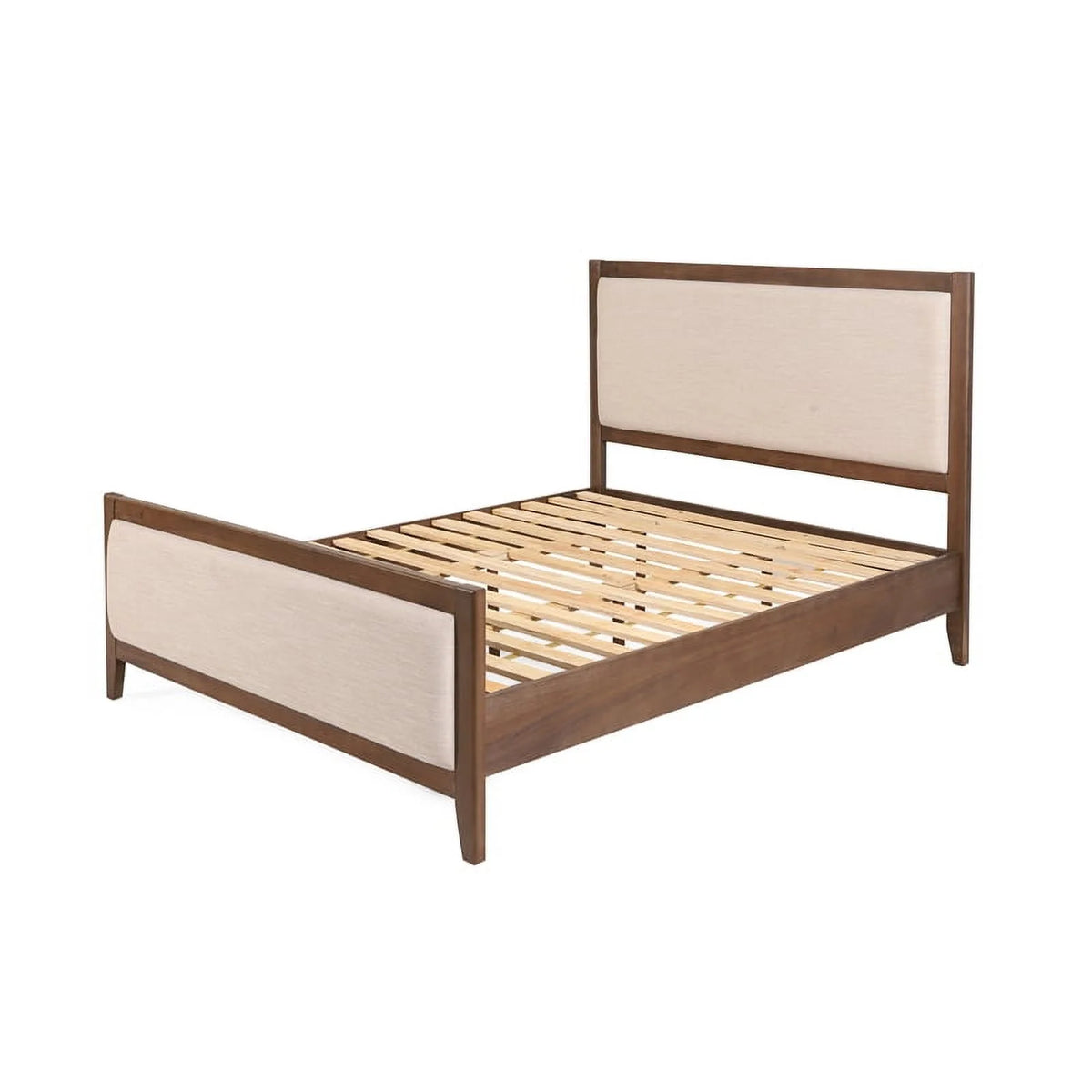 Light Brown Glaze Wood Full Bed W937