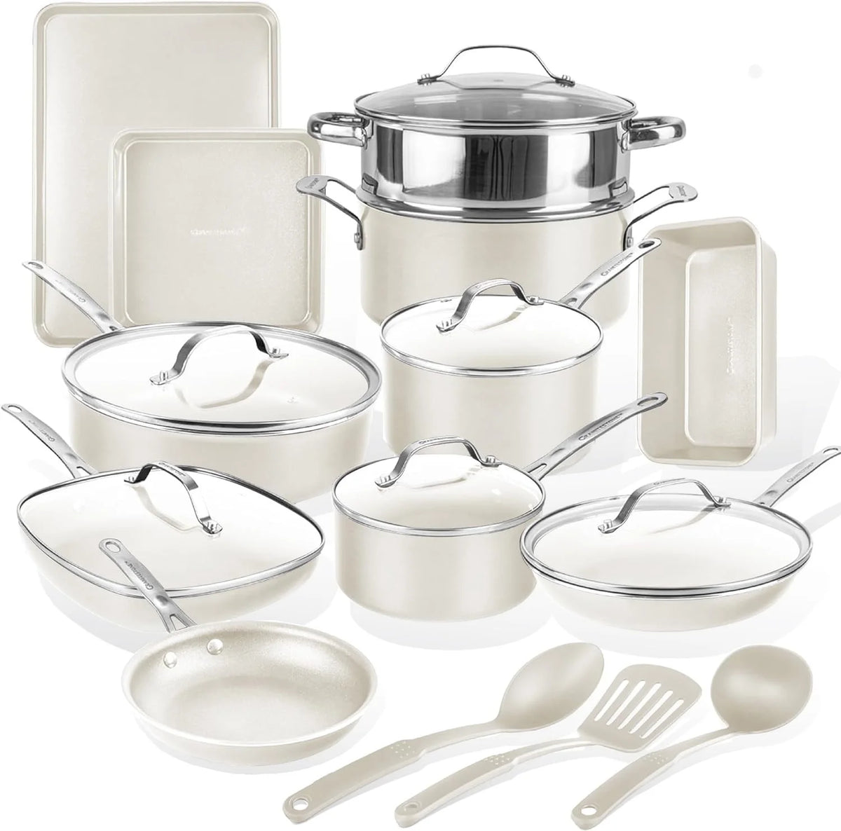 20 Pcs Nonstick Ceramic Cookware Set M53565