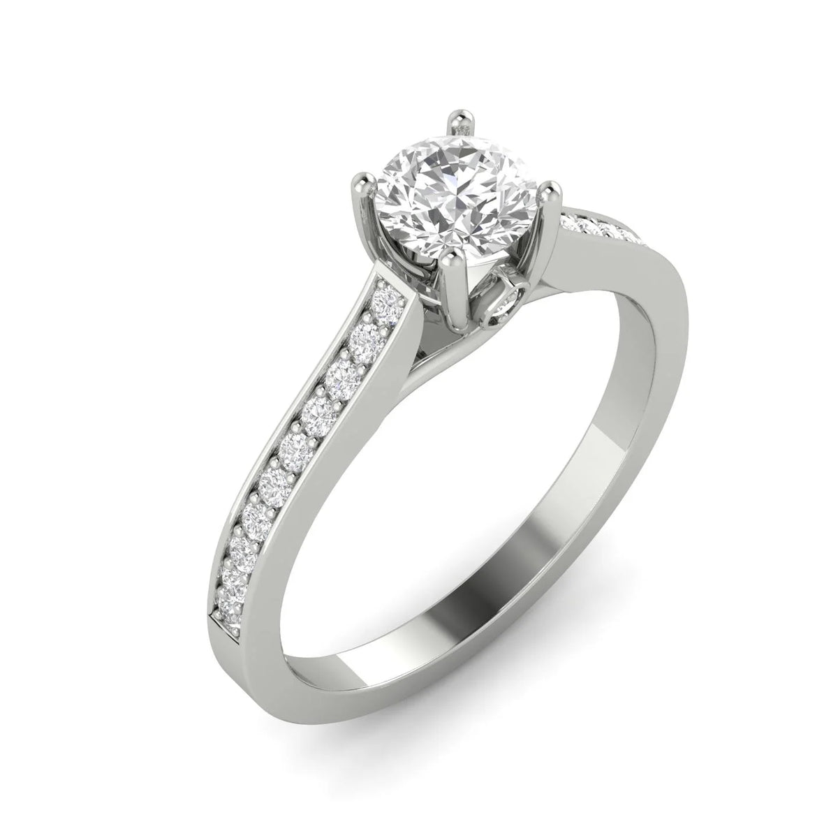10k White Gold Diamond Engagement Ring U1560