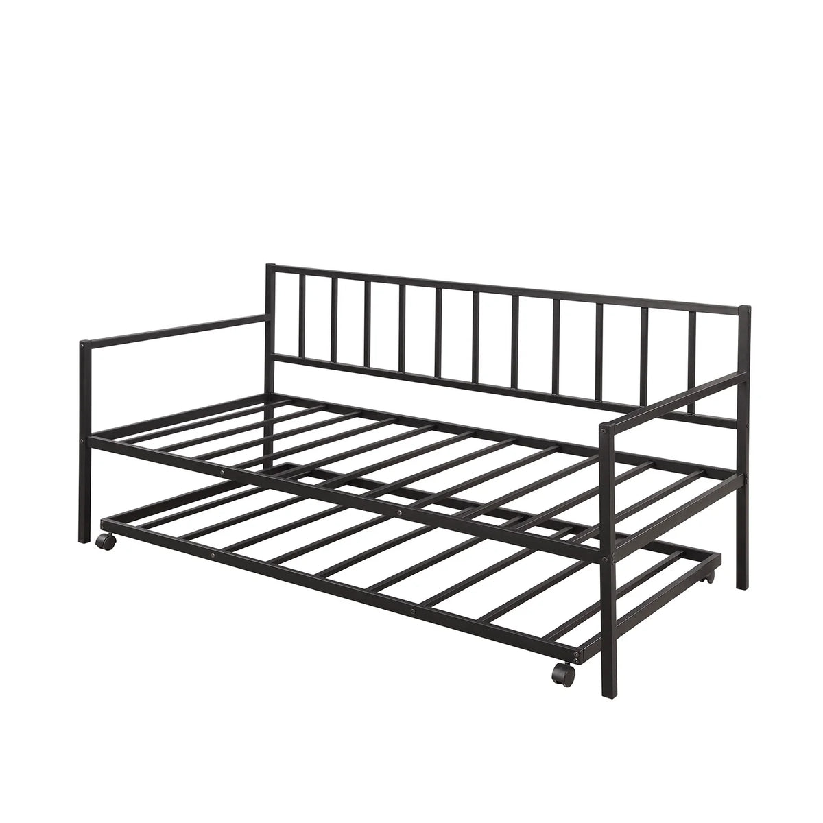 Black Twin Daybed and Trundle Set J36870