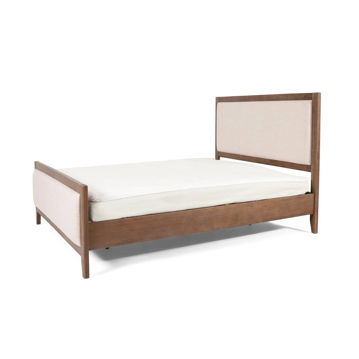 Light Brown Glaze Wood Full Bed W937