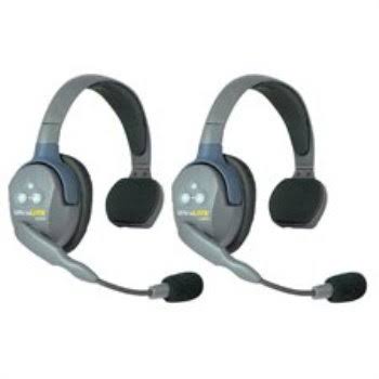 2 Person Intercom System with 2 Headsets Batteries Charger and Case L978