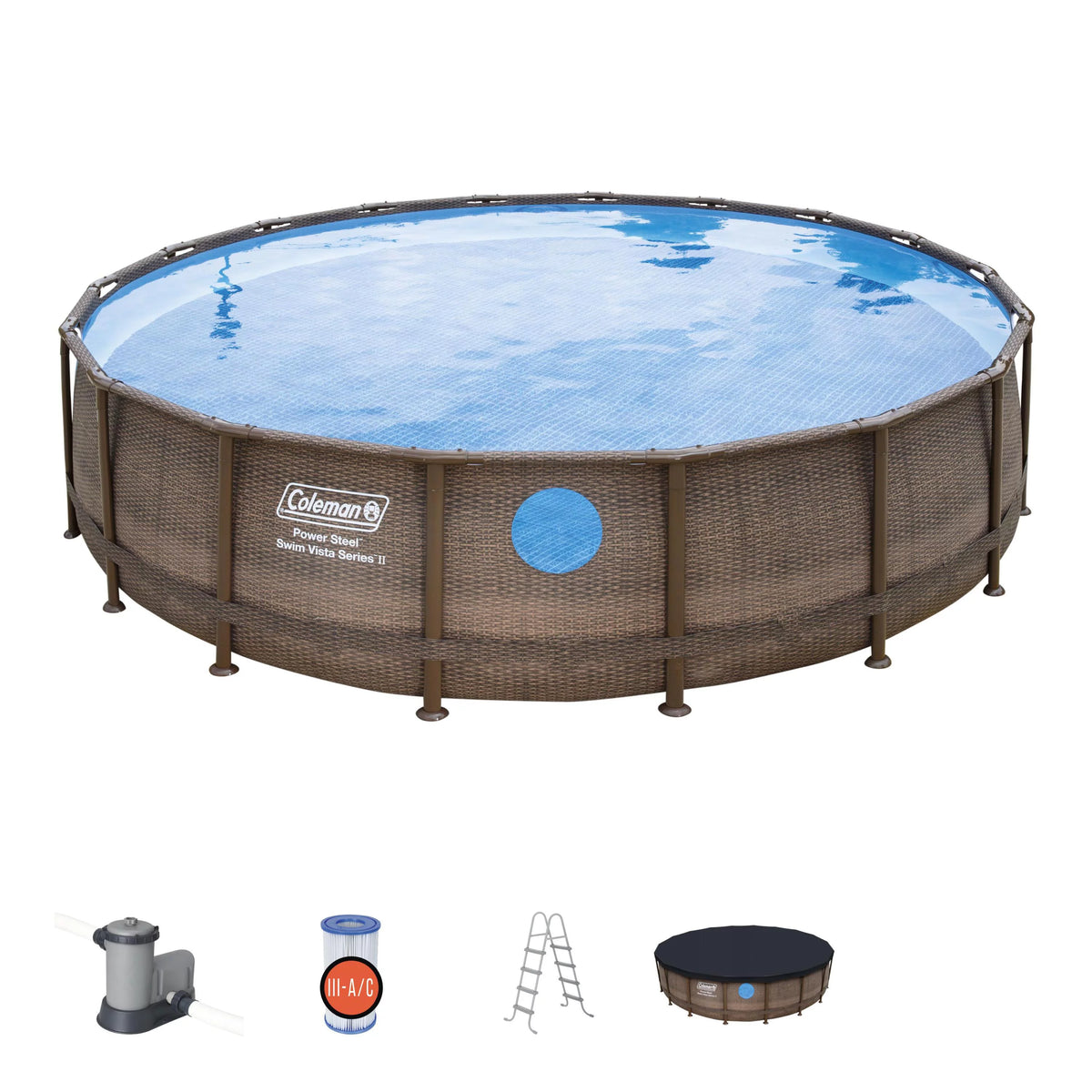 Round Power Steel Frame Above Ground Pool Z27681