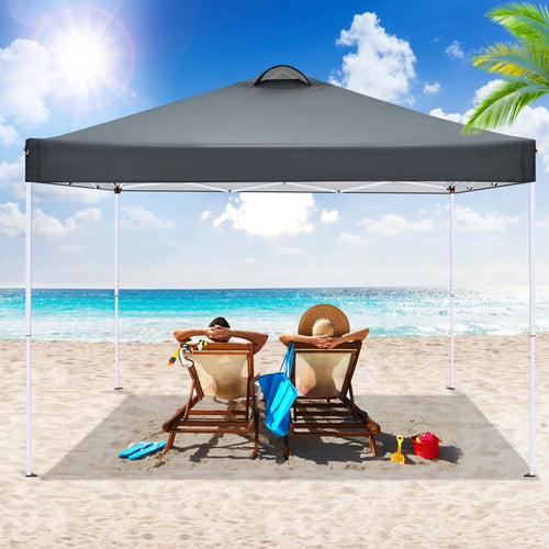 10'x10' Pop Up Canopy with Sidewalls and Sandbags I9107