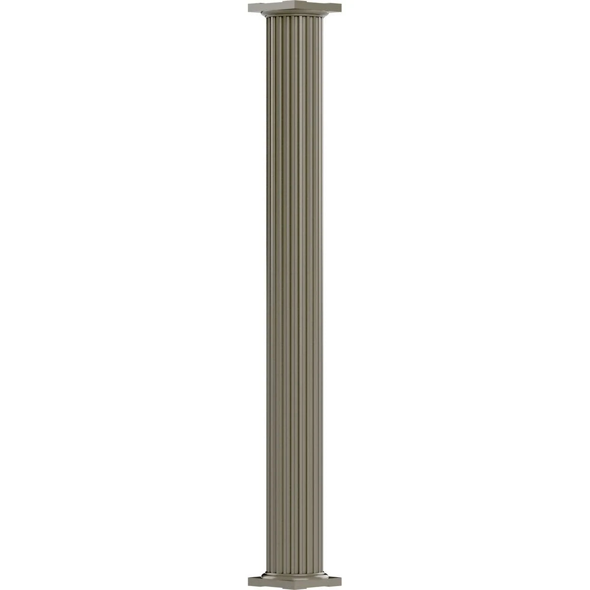 10x22 x 8 Non-Tapered Fluted Aluminum Column with Capital O781