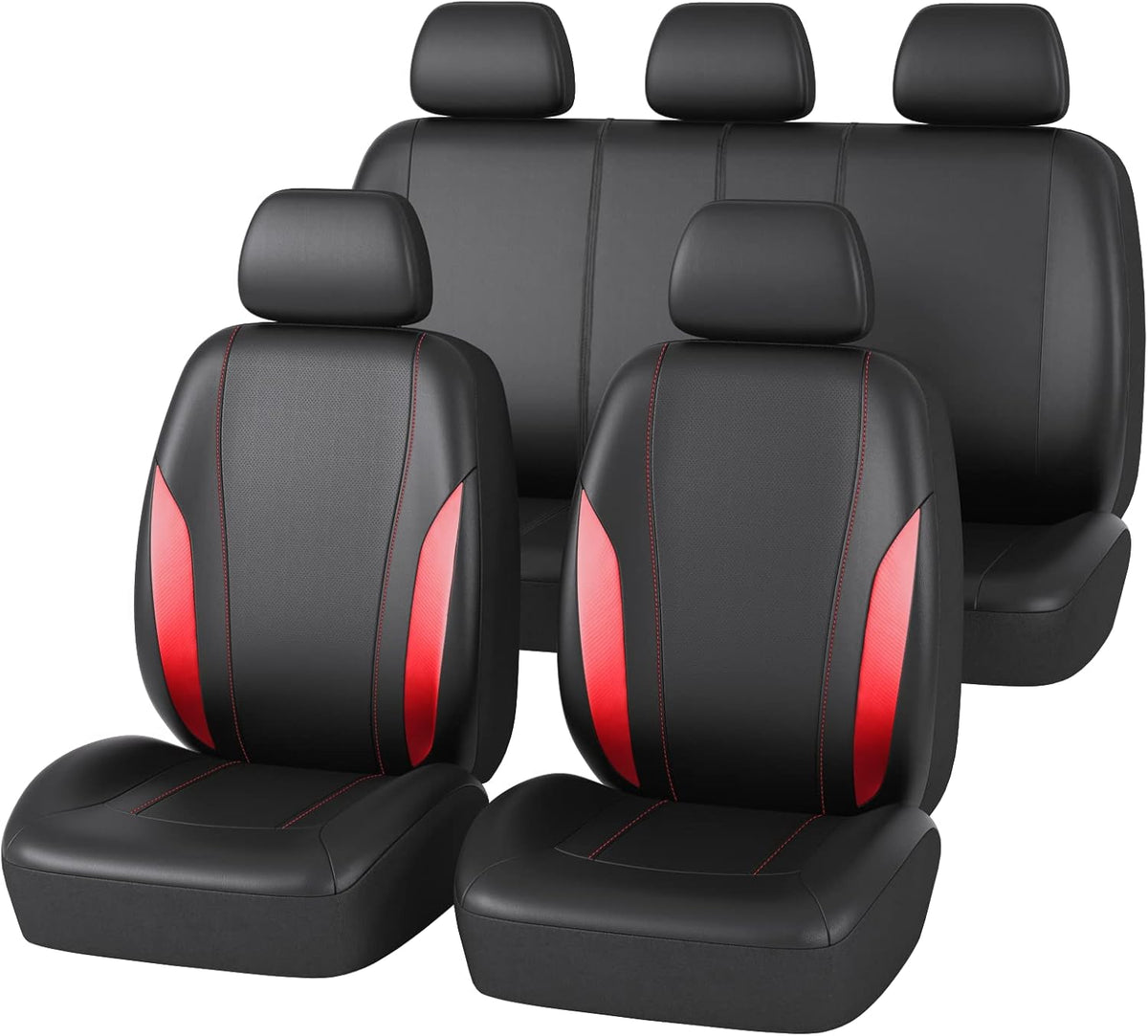 Carbon Leather Universal Car Seat Cover Full Set R709941
