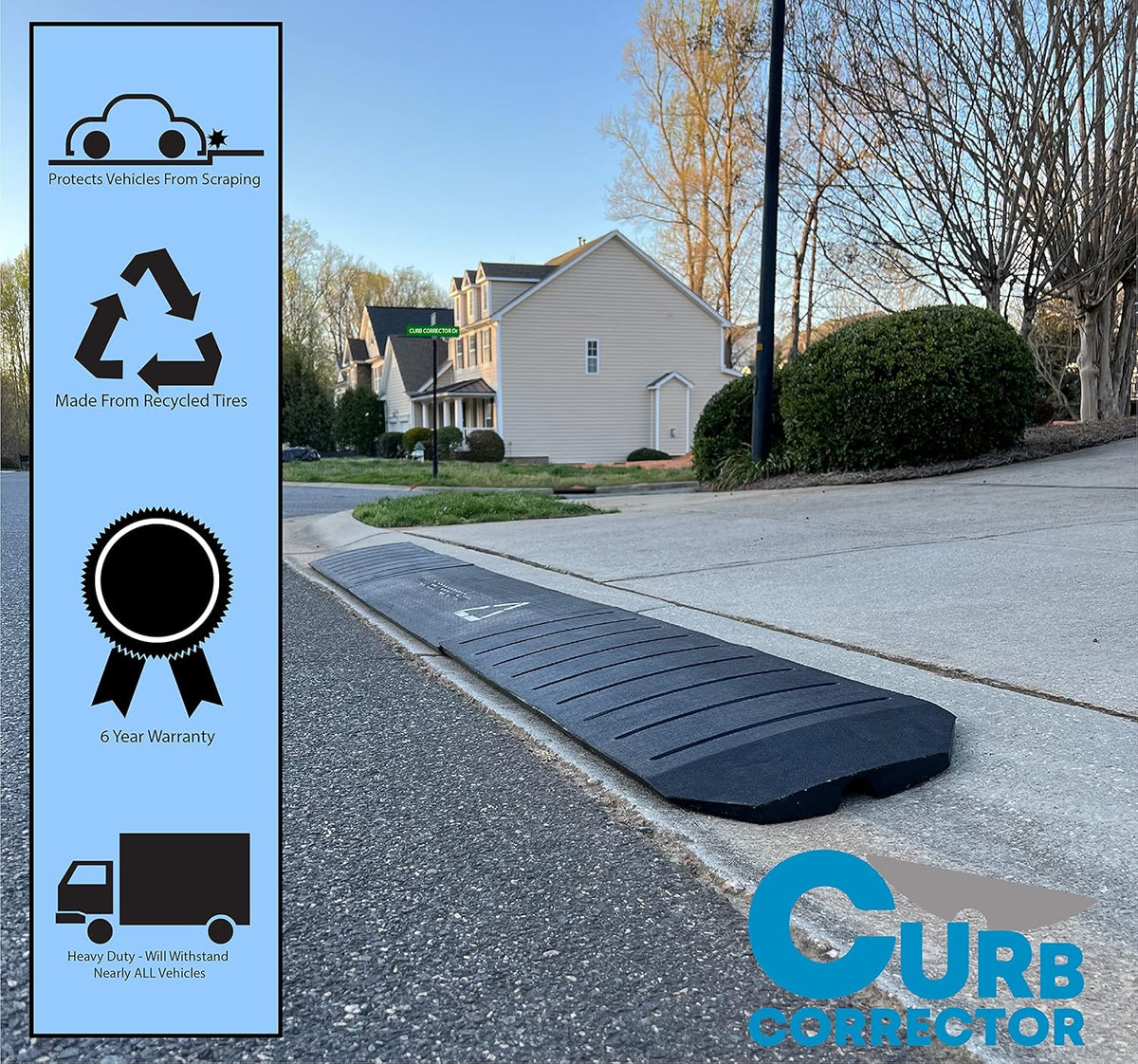 3 Piece Expandable Set Heavy Duty Recycled Rubber Car Ramps D97214