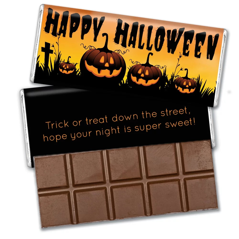 36 Pcs Halloween Candy Favors Belgian Chocolate Bars A76730