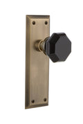 Antique Brass Black Door Knob Y8727