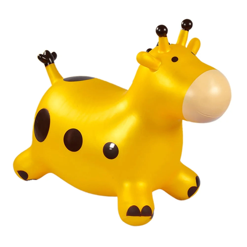 Inflatable Bouncing Horse Toy with Air Pump (Yellow) M735588