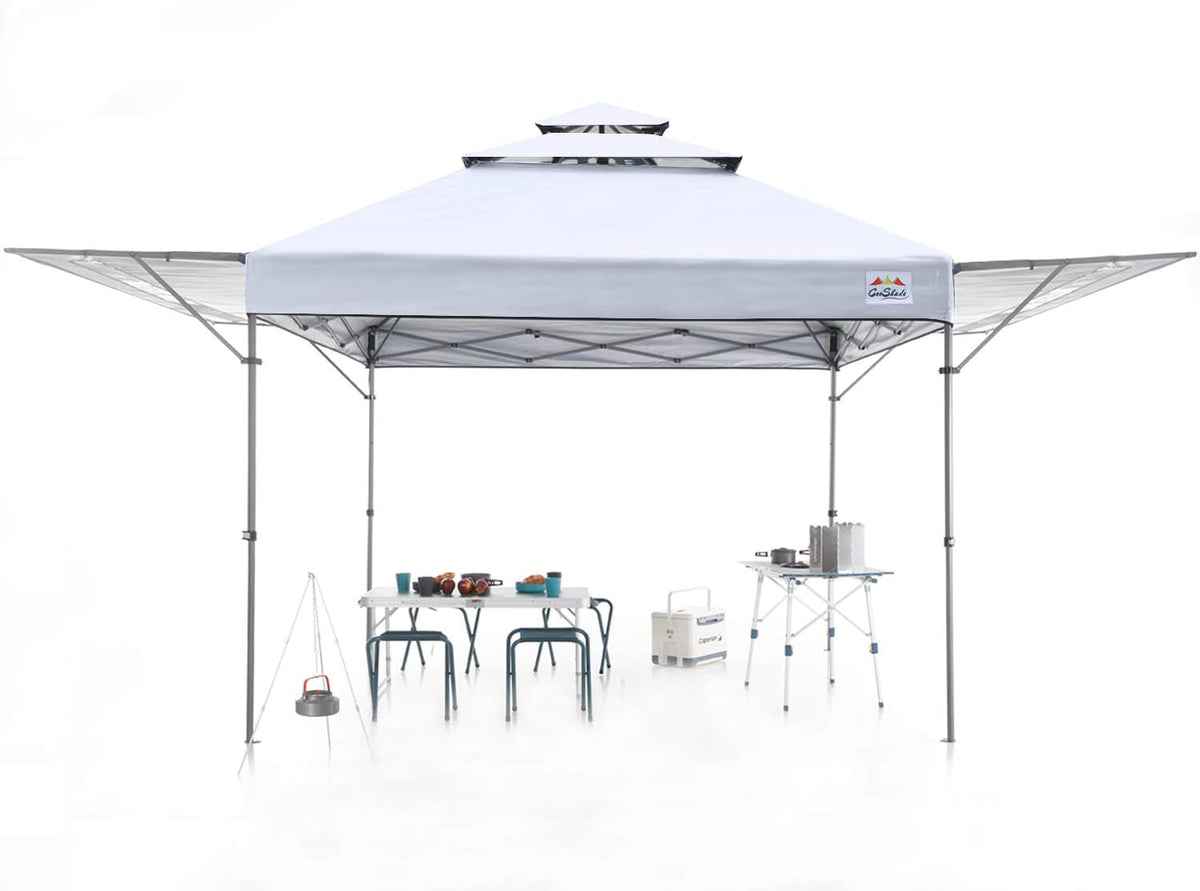 10x17 Instant Pop Up Canopy with Ventilation and Adjustable Dual Half Awnings M761231