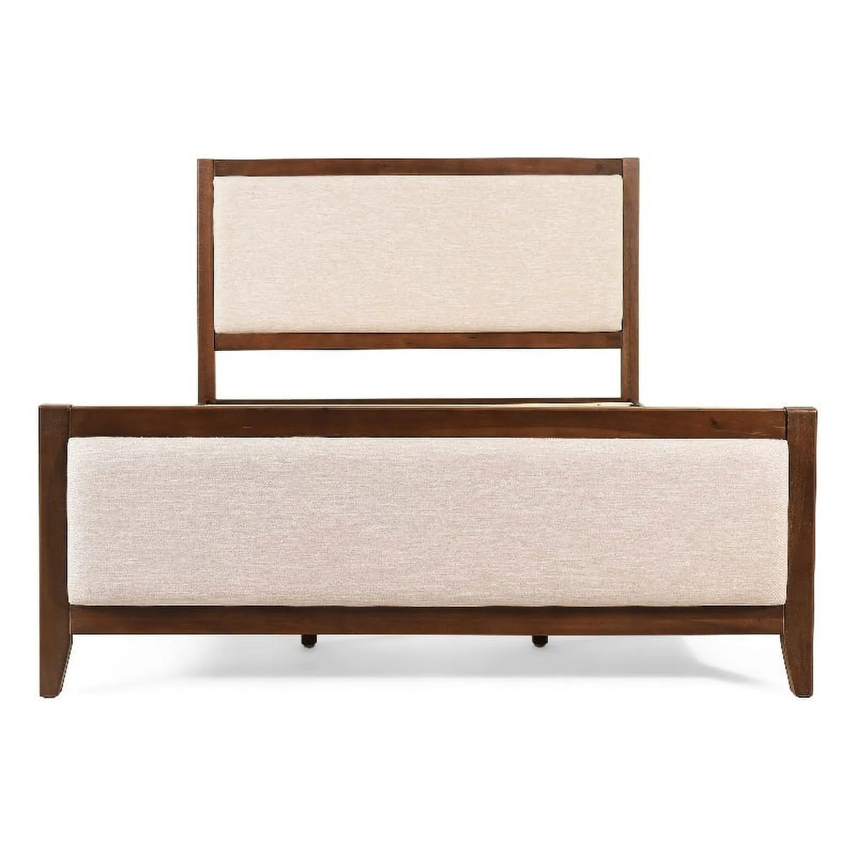 Light Brown Glaze Wood Full Bed W937