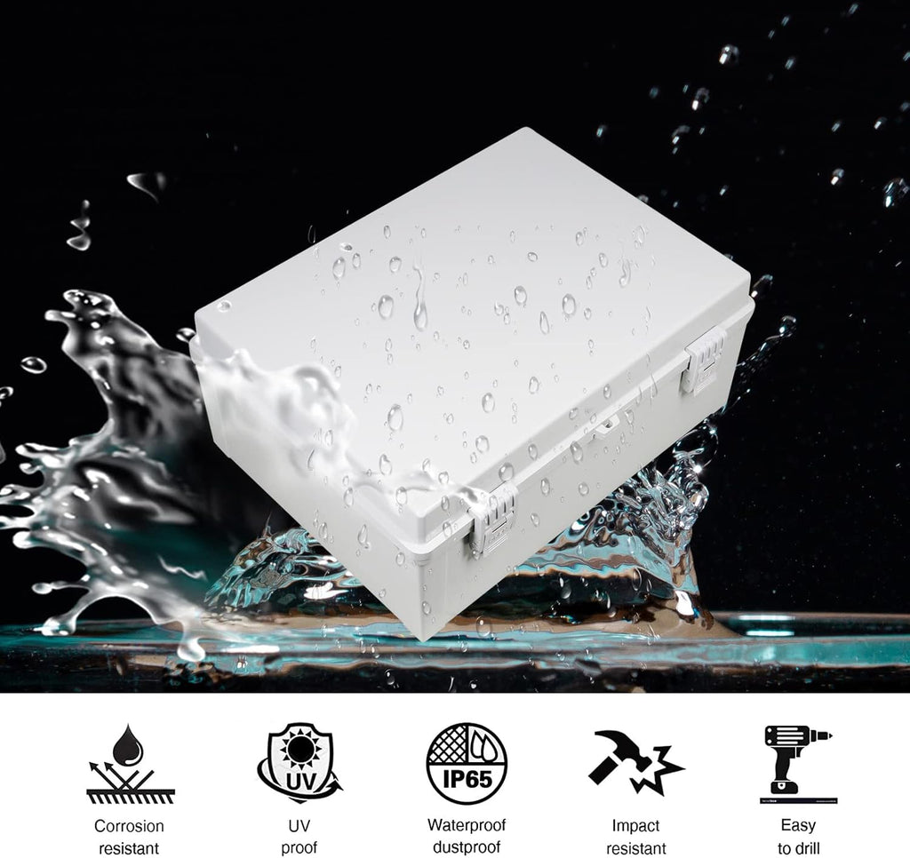 ABS Plastic IP65 Junction Box with Lock Pack of 2 V18799