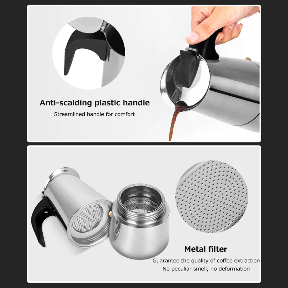 Stainless Steel Electric Coffee Maker T526