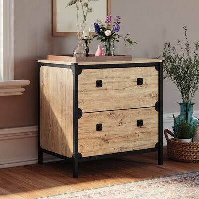 Beige 2-Drawer Lateral Filing Cabinet E82643