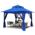 13'x13' Pop up Gazebo Canopy with Mosquito Netting S852683