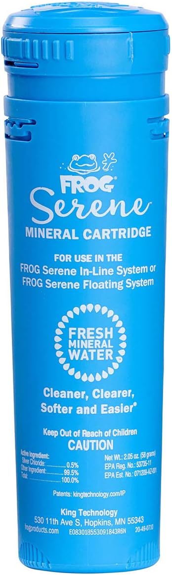 5 Pack Spa Frog Serene Replacement Cartridges with 4 Maintain Non-Chlorinated Shock Packets I107