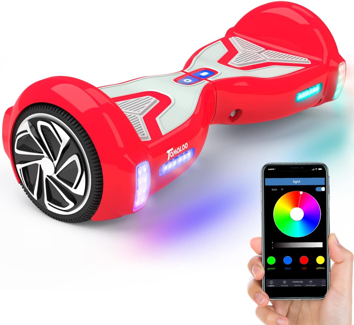 6.5" Wheel Self-Balancing Scooter with Bluetooth Speaker and LED Lights S7288
