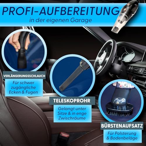 Portable Handheld Car Vacuum Cleaner with 16ft Cord, Bag, and Attachments O154041