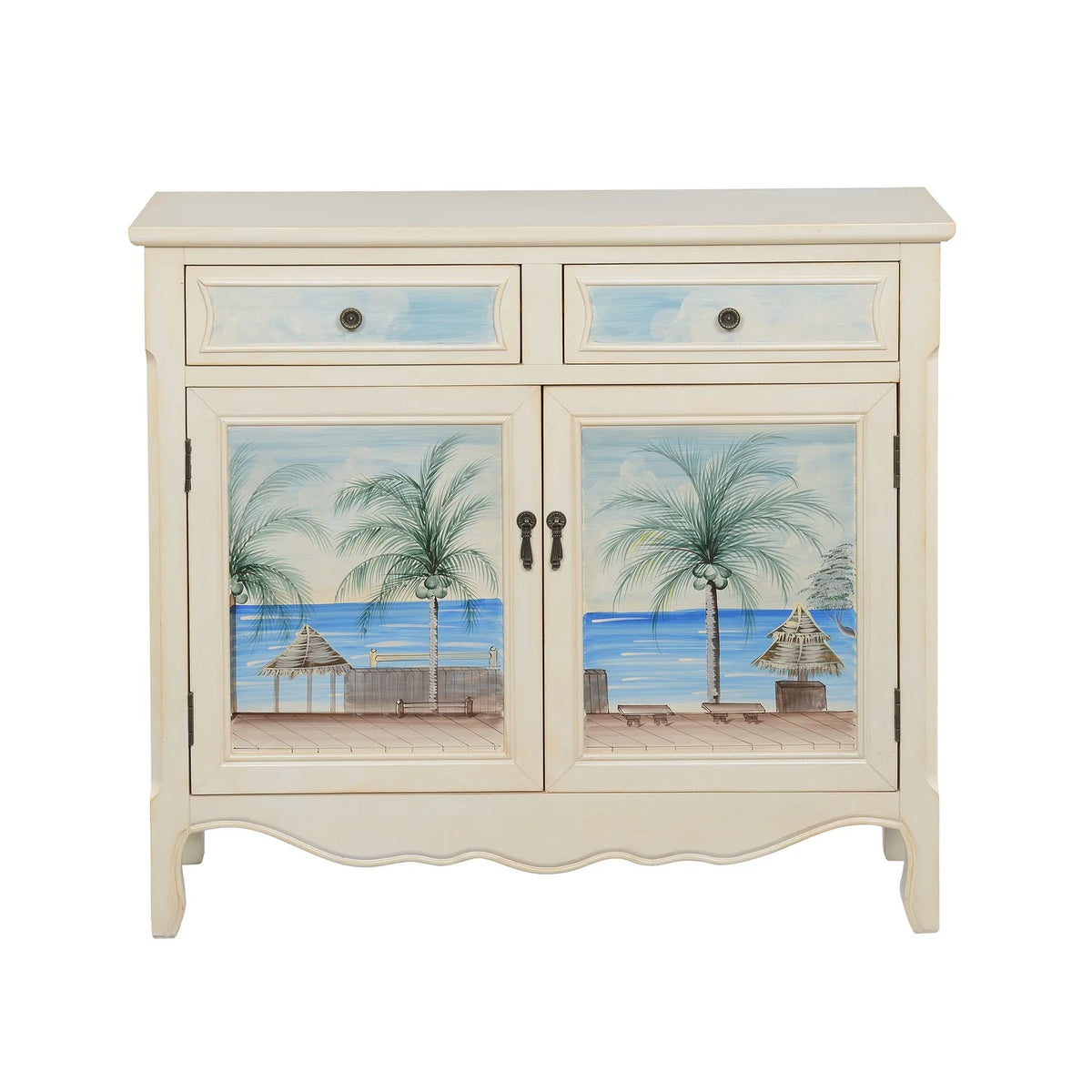 Two Drawer Two Door Cupboard T5728