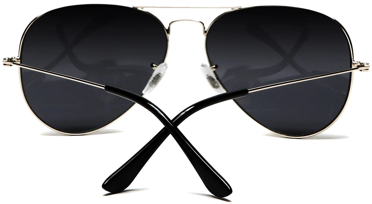 Classic Aviator Sunglasses Grey Lens H9958
