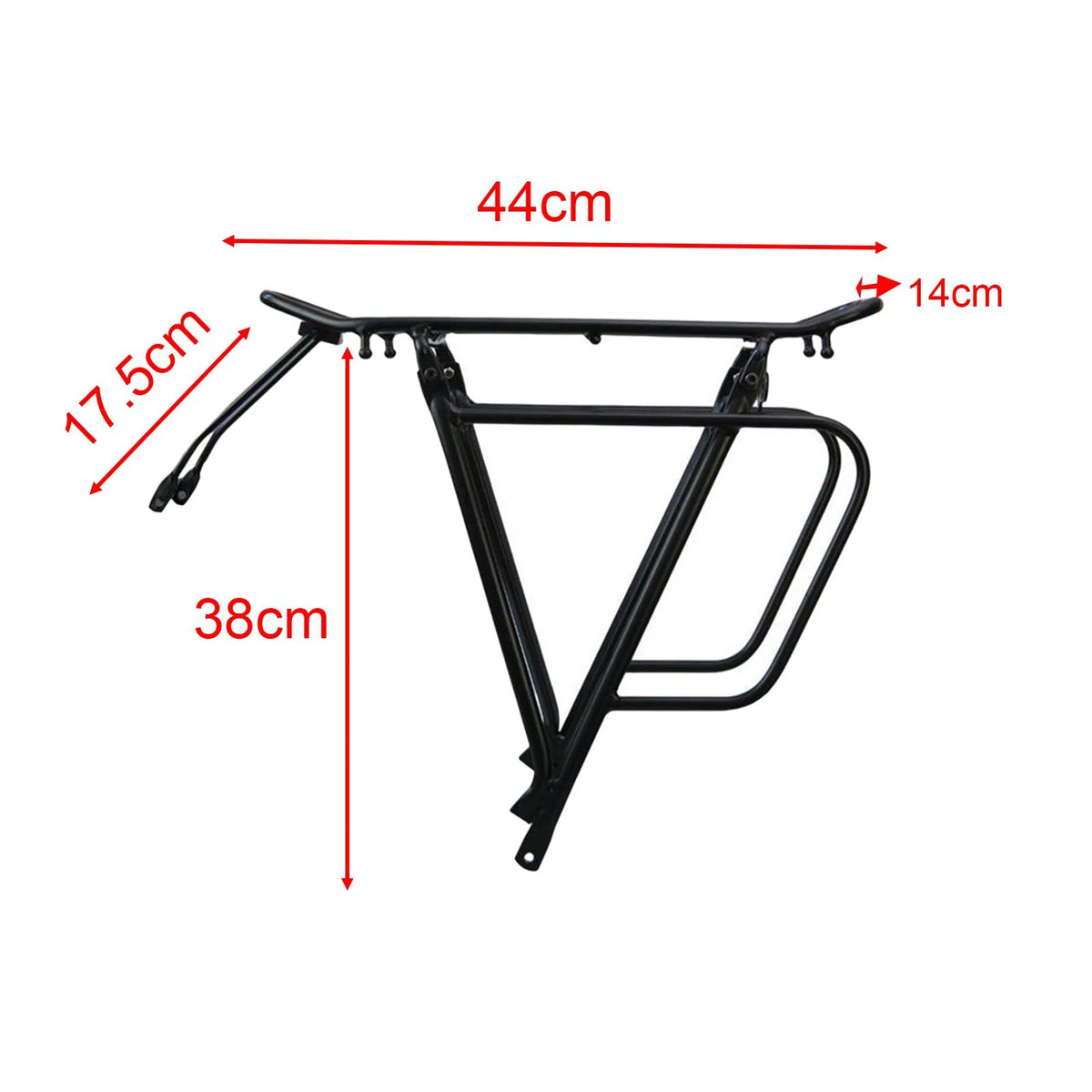 Black Rear Luggage Cargo Rack C635