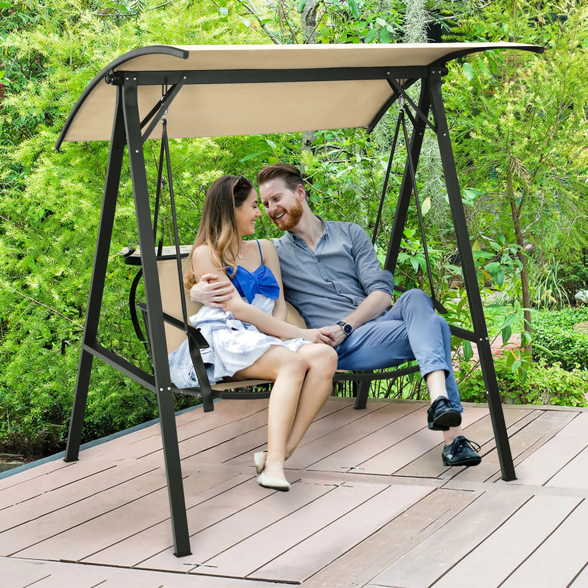 2-Seat Swing Loveseat with Canopy R674