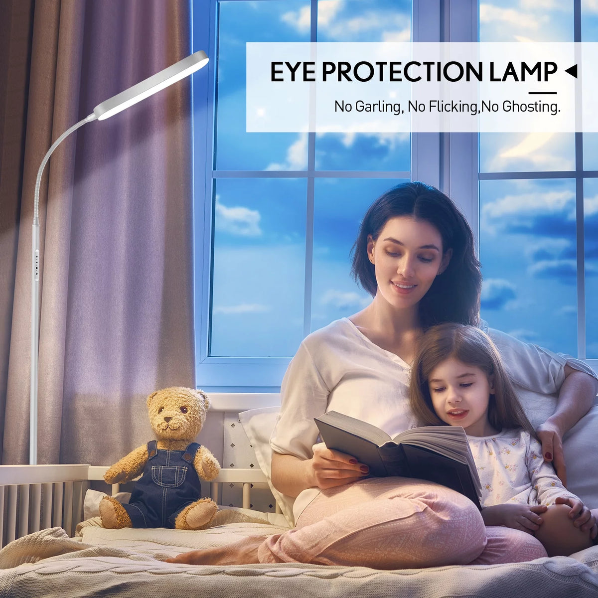 LED Floor Lamp with Remote Touch Control Adjustable Standing Light 4 Color Temperature M879