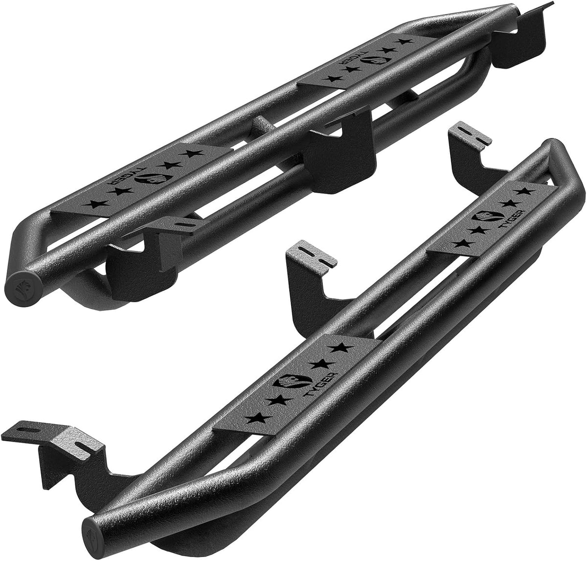 Textured Black Side Step Rails P95455