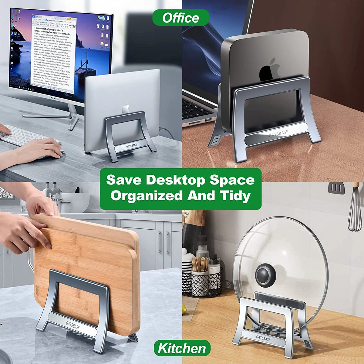 Vertical Laptop Stand with Auto Adjust Width V28697